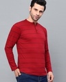Shop Men's Red Striped Slim Fit T-shirt-Design