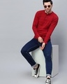 Shop Men's Red Striped Slim Fit T-shirt