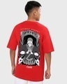 Shop Men's Red Sukuna X Graphic Printed Oversized T-shirt-Design