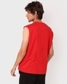 Shop Men's Red Super Loose Fit Vest-Design