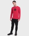 Shop Men's Red The Devil Graphic Printed T-shirt-Full