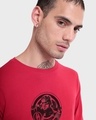 Shop Men's Red The Devil Graphic Printed T-shirt