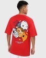 Shop Men's Red Uchiha Obito Graphic Printed Oversized T-shirt-Full