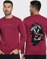 Shop Men's Red Venom Graphic Printed Sweatshirt-Front