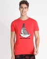 Shop Men's Red Waiting For Monday Graphic Printed T-shirt (TJL)-Front