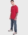 Shop Men's Red What Responsibility Graphic Printed Oversized T-shirt
