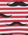 Shop Men's Red & White All Over Mustache Printed Striped Cotton Briefs