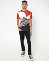 Shop Men's Red & White Bullet Rider Graphic Printed T-shirt