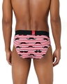 Shop Pack of 2 Men's Red & White Striped Printed Cotton Briefs-Design