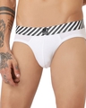 Shop Pack of 2 Men's Red & White Striped Printed Cotton Briefs-Full