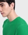 Shop Men's Green Textured Sweater