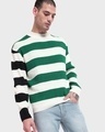 Shop Men's Rolling Hills Striped Oversized Sweater-Front