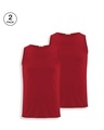 Shop Pack of 2 Men's Red Vest-Front