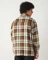 Shop Men's Rust Orange Checked Oversized Shirt-Design