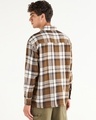 Shop Men's Rust Orange Checked Oversized Shirt-Design