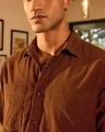 Shop Men's Rust Orange Corduroy Shirt