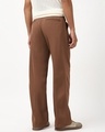 Shop Men's Brown Loose Fit Korean Pants-Design