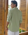 Shop Men's Sage Green Linen Shirt-Design