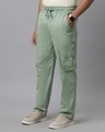 Shop Men's Sage Green Loose Comfort Fit Cargo Pants-Design