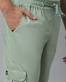 Shop Men's Sage Green Loose Comfort Fit Cargo Pants