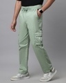 Shop Men's Sage Green Loose Comfort Fit Cargo Parachute Pants-Design