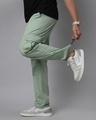 Shop Men's Sage Green Loose Comfort Fit Cargo Parachute Pants