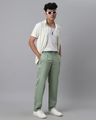 Shop Men's Sage Green Loose Comfort Fit Pants