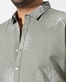 Shop Men's Sage Green Printed Plus Size Shirt-Full