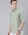 Shop Men's Sage Green Slim Fit Cargo Shirt-Design