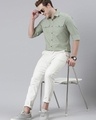 Shop Men's Sage Green Slim Fit Cargo Shirt