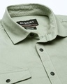 Shop Men's Sage Green Slim Fit Cargo Shirt