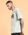 Shop Men's Sage Green Typography Oversized Acid Wash T-shirt-Design