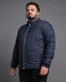 Shop Men's Sage & Navy Plus Size Reversible Puffer Jacket-Full