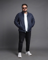 Shop Men's Sage & Navy Plus Size Reversible Puffer Jacket