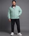 Shop Men's Sage & Navy Plus Size Reversible Puffer Jacket