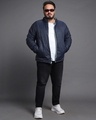 Shop Men's Sage & Navy Plus Size Reversible Puffer Jacket