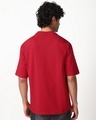 Shop Men's Salsa Red Menace Graphic Printed Oversized T-shirt-Full