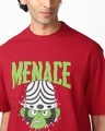 Shop Men's Salsa Red Menace Graphic Printed Oversized T-shirt