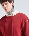 Shop Men's Salsa Red Oversized Hoodies