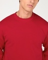Shop Men's Salsa Red Oversized Sweatshirt