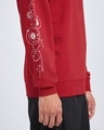 Shop Men's Salsa Red Space Rocks Graphic Printed Oversized Sweatshirt