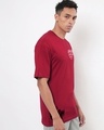 Shop Men's Salsa Red We Venom Graphic Printed Oversized T-shirt-Full