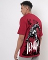Shop Men's Salsa Red We Venom Graphic Printed Oversized T-shirt