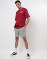 Shop Men's Salsa Red We Venom Graphic Printed Oversized T-shirt