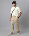 Shop Men's Sand Beige Loose Comfort Fit Cargo Pants