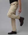 Shop Men's Sand Beige Loose Comfort Fit Cargo Parachute Pants