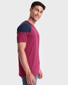 Shop Men's Pink & Blue Color Block T-shirt-Design