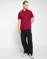 Shop Men's Red Polo T-shirt-Full