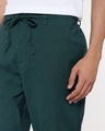 Shop Men's Sea Moss Green Cotton Linen Pants