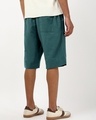 Shop Men's Sea Moss Green Oversized Cotton Linen Shorts-Design